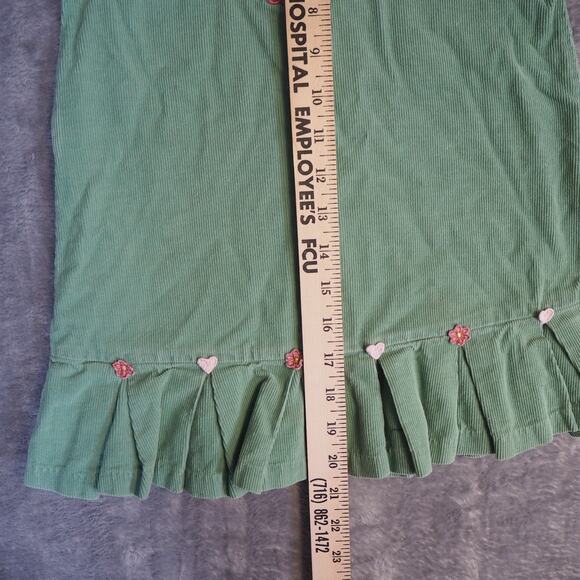 Vintage Bonnie Jean Corduroy Dress Toddler Girl Jumper 4T Heart‎ Embroidery Y2K - Picture 4 of 13